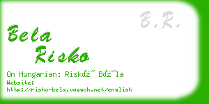 bela risko business card